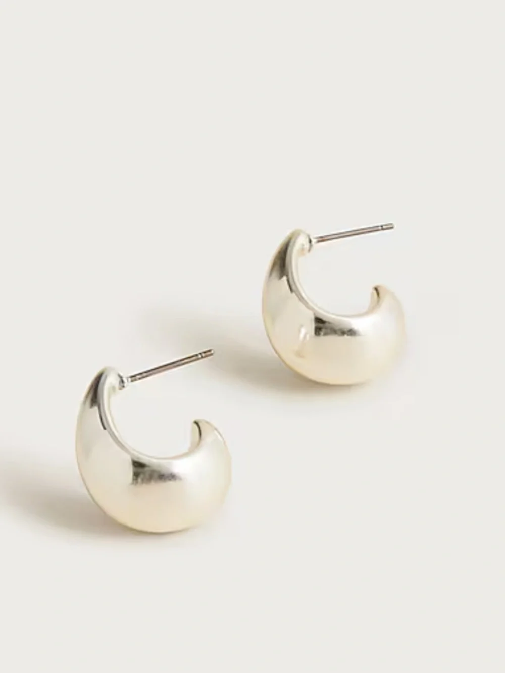 NWT J. Crew Sculptural Hoop Stud Earrings